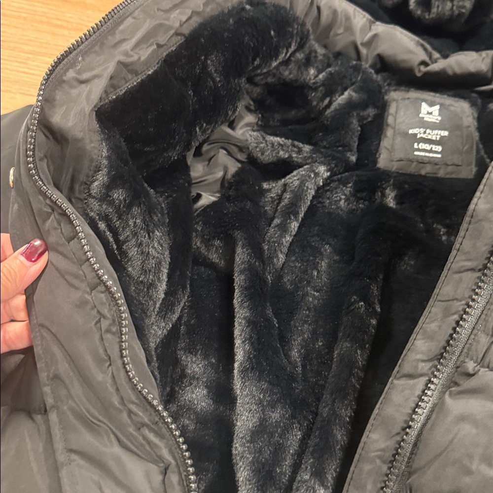 Members Mark black girls puffer jacket - Picture 4 of 8
